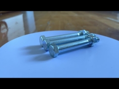 SAE J429 ग्रेड 2 गैल्वेनाइज्ड हेक्स कैप स्क्रू आंशिक रूप से पिरोया हुआ